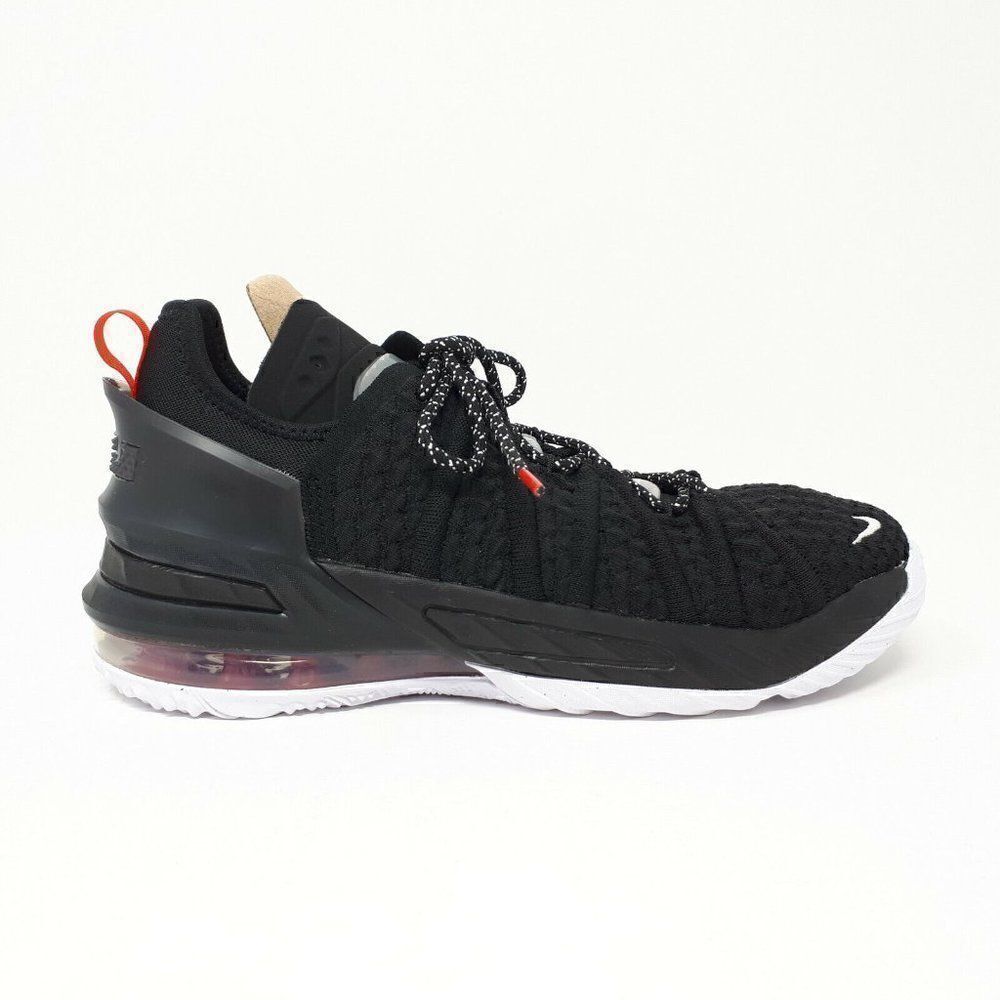 Nike Lebron XVIII (GS) CW2760-001 Basketball Shoes Black White Red Youth Sz 5.5Y